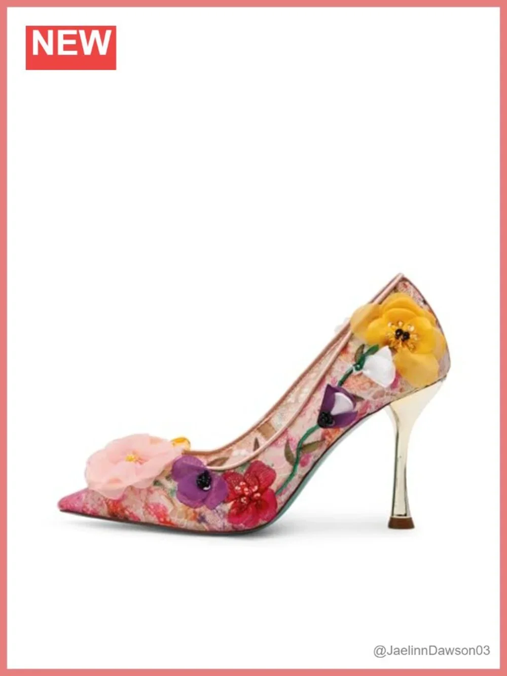 Betsey Johnson Darcy Pointed Toe Stiletto Heels Women's Party Shoes Slip-On